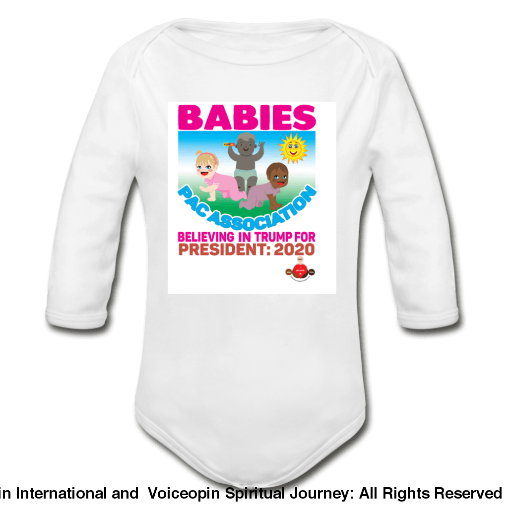 Trump Pac Association Organic Long Sleeve Baby Bodysuit