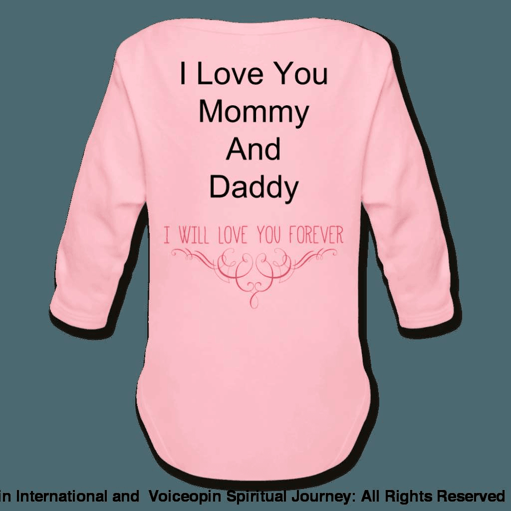 Believe God Brought Us Together Organic Long Sleeve Baby Bodysuit
