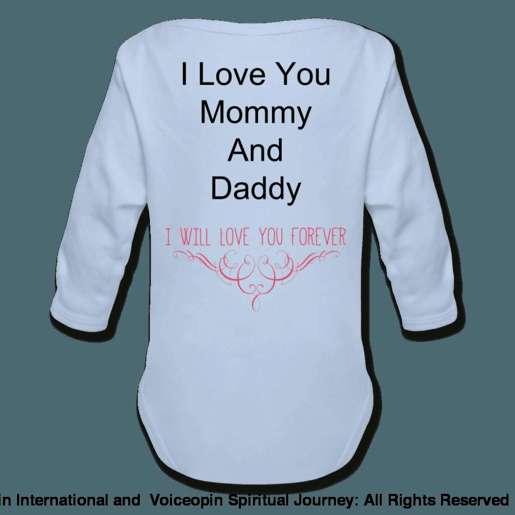 Believe God Brought Us Together Organic Long Sleeve Baby Bodysuit