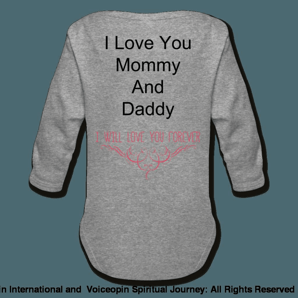 Believe God Brought Us Together Organic Long Sleeve Baby Bodysuit