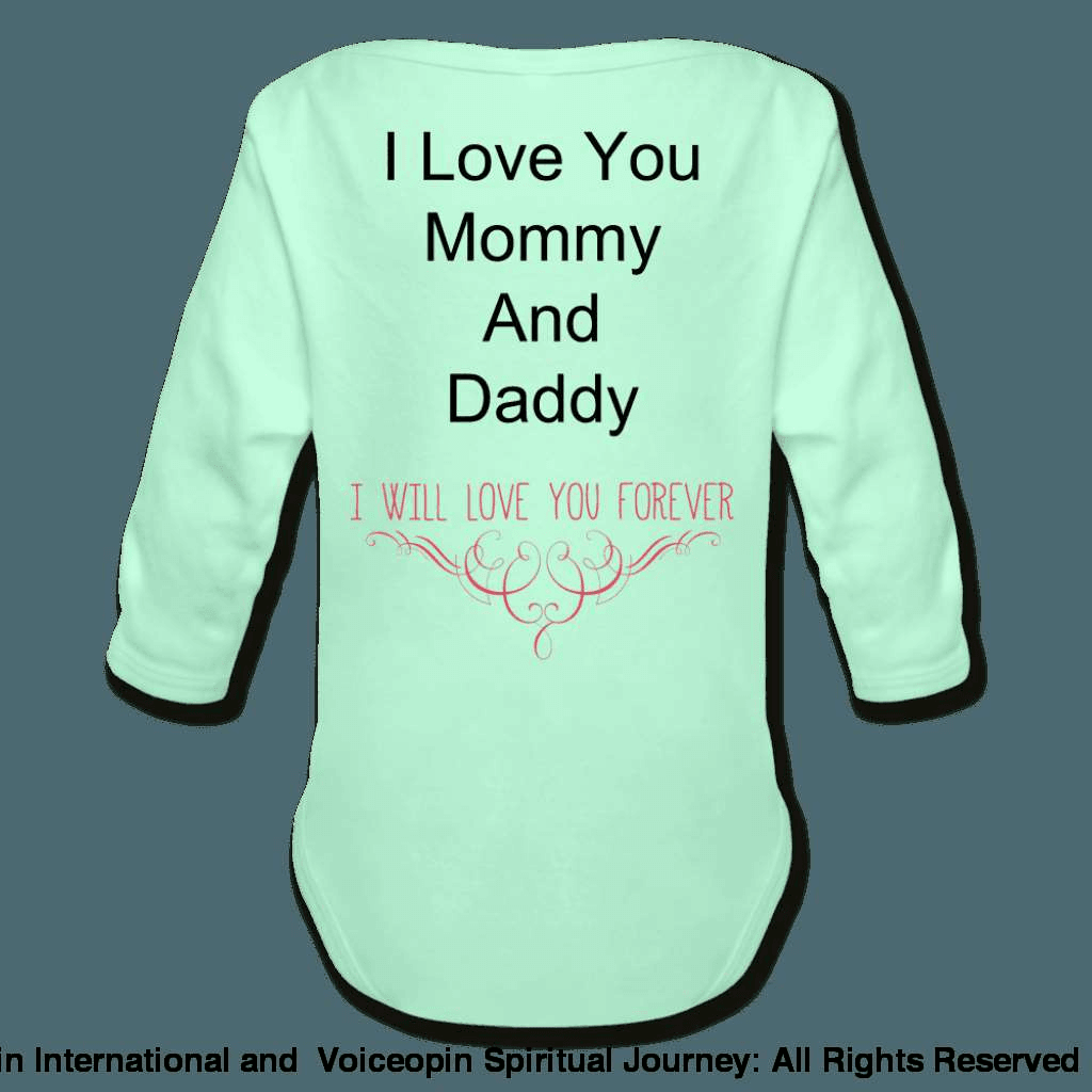 Believe God Brought Us Together Organic Long Sleeve Baby Bodysuit