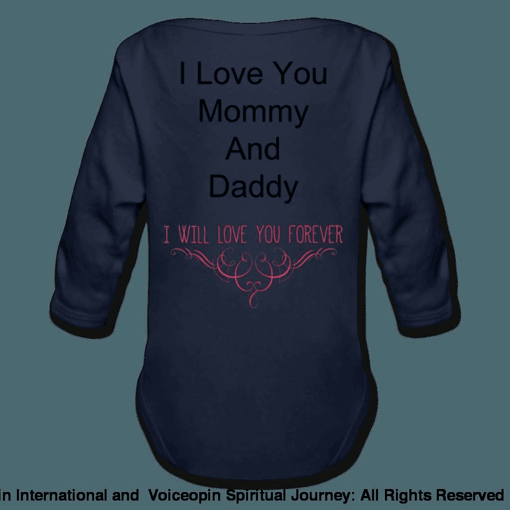 Believe God Brought Us Together Organic Long Sleeve Baby Bodysuit