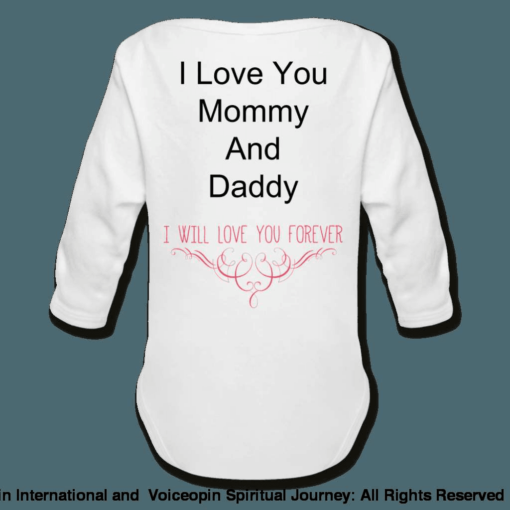 Believe God Brought Us Together Organic Long Sleeve Baby Bodysuit