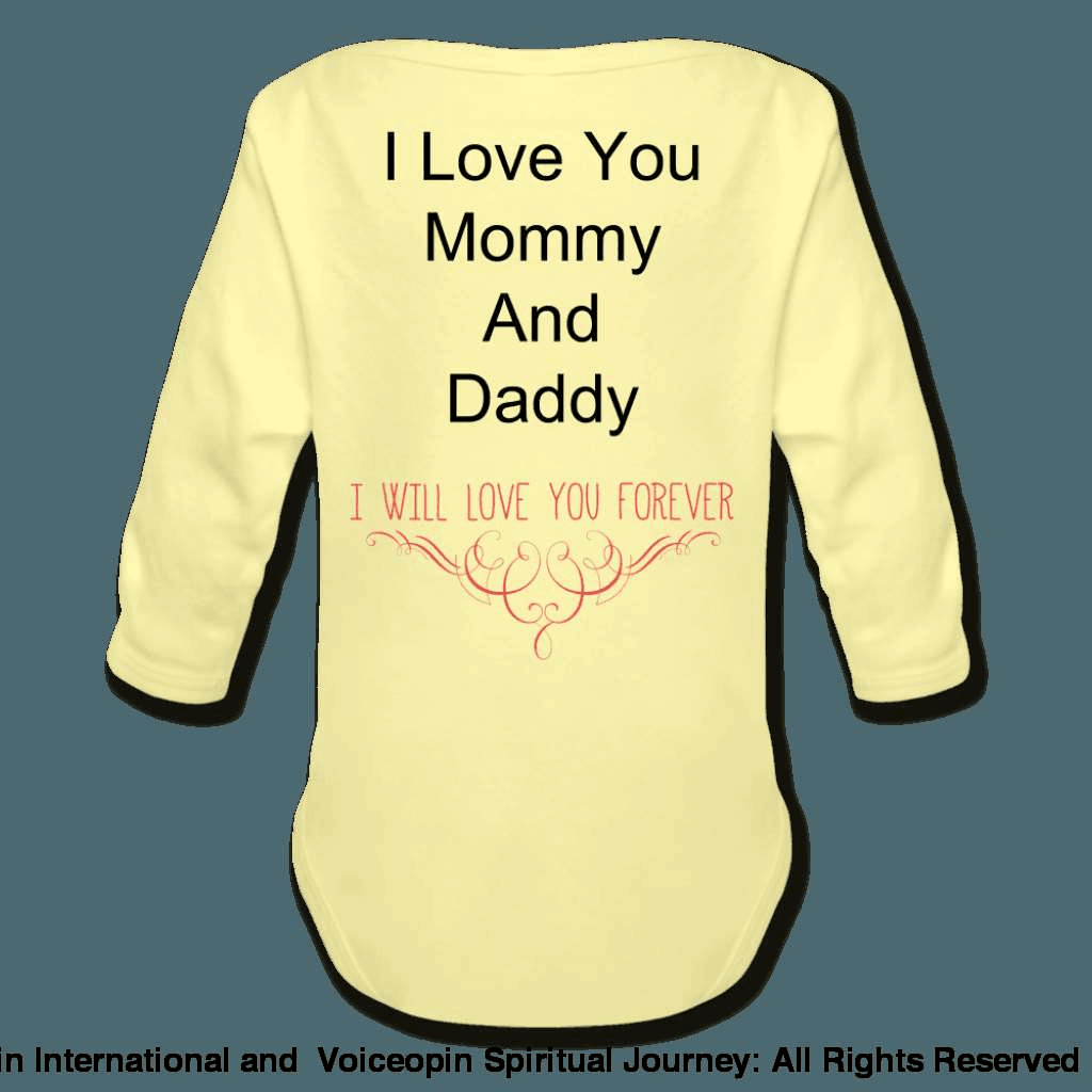 Believe God Brought Us Together Organic Long Sleeve Baby Bodysuit