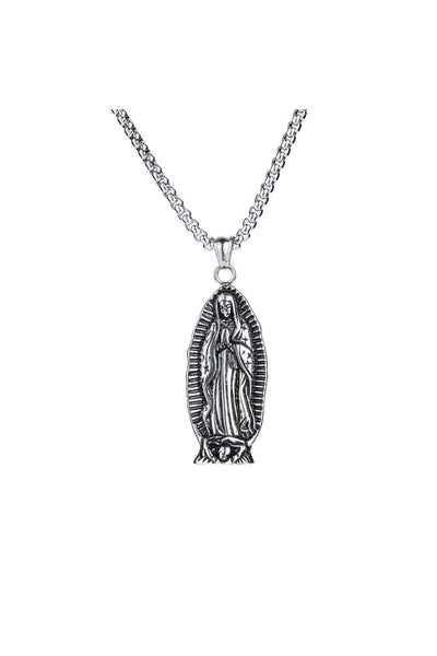 18K Black Gold Filled Praying Mother Mary Pendant Necklace - Voiceopin International: Child Abuse Information & Online Shopping Center