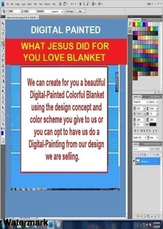 Blanket And Throw-Digitally-Painted-What Jesus Did For You You'll Cherish Love Blanket And Throw - Voiceopin International: Child Abuse Information & Online Shopping Center