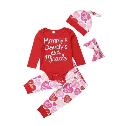 Cute Kids Baby Girl Valentine's Day Sets Cotton - Voiceopin International: Child Abuse Information & Online Shopping Center