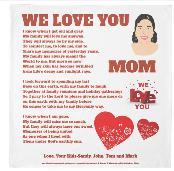 Duvet Cover-Mom, We Love You Duvet You'll Cherish Love Cover - Voiceopin International: Child Abuse Information & Online Shopping Center