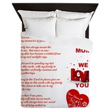 Duvet Cover-Mom, We Love You Duvet You'll Cherish Love Cover - Voiceopin International: Child Abuse Information & Online Shopping Center