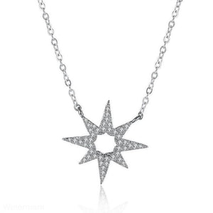 Eight Pointed Star Swarovski Designer Necklace - Voiceopin International: Child Abuse Information & Online Shopping Center