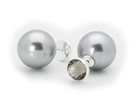 Faux Pearl Double Sided Earrings - Voiceopin International: Child Abuse Information & Online Shopping Center