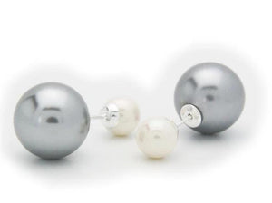 Faux Pearl Double Sided Earrings - Voiceopin International: Child Abuse Information & Online Shopping Center