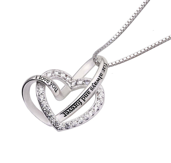 Forever My Love For You - Pave Heart Necklace - Voiceopin International: Child Abuse Information & Online Shopping Center