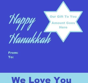 Hanukkah Gift Certificates - Voiceopin International: Child Abuse Information & Online Shopping Center