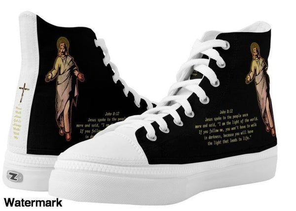 High Top Sneaker-Thank You God For Walking With Me Love Hot Top Sneaker - Voiceopin International: Child Abuse Information & Online Shopping Center