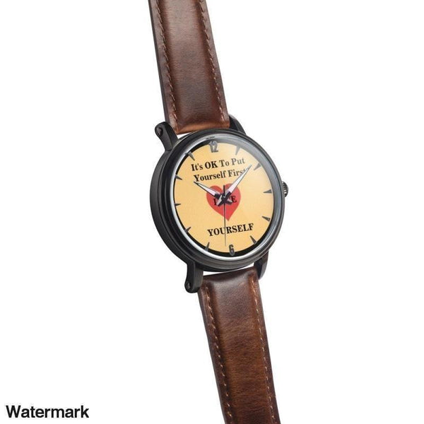 It's OK To Put Yourself First Water Resistant Quartz Watch - Voiceopin International: Child Abuse Information & Online Shopping Center