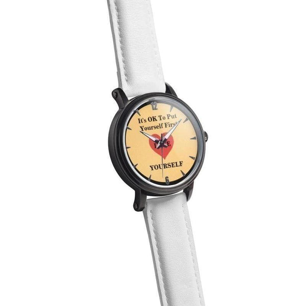 It's OK To Put Yourself First Water Resistant Quartz Watch - Voiceopin International: Child Abuse Information & Online Shopping Center