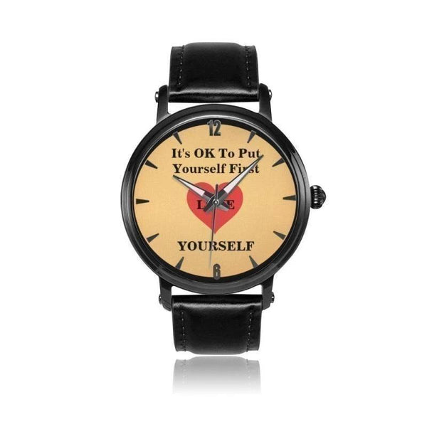 It's OK To Put Yourself First Water Resistant Quartz Watch - Voiceopin International: Child Abuse Information & Online Shopping Center