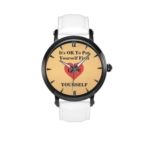 It's OK To Put Yourself First Water Resistant Quartz Watch - Voiceopin International: Child Abuse Information & Online Shopping Center