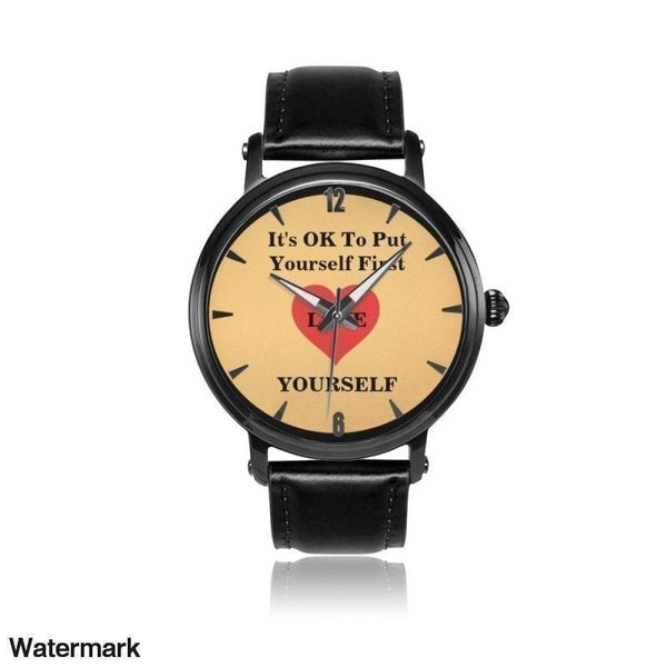 It's OK To Put Yourself First Water Resistant Quartz Watch - Voiceopin International: Child Abuse Information & Online Shopping Center