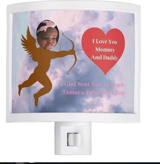 Night Light-God Has Sent You An Angel -Pampered Princess Girl or Adorable Toddler Girl You'll Cherish Love Night Light - Voiceopin International: Child Abuse Information & Online Shopping Center