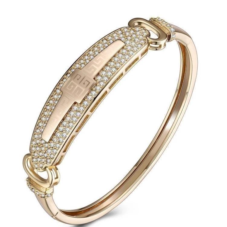 Pave Greek Designer Bangle Bracelet - Voiceopin International: Child Abuse Information & Online Shopping Center