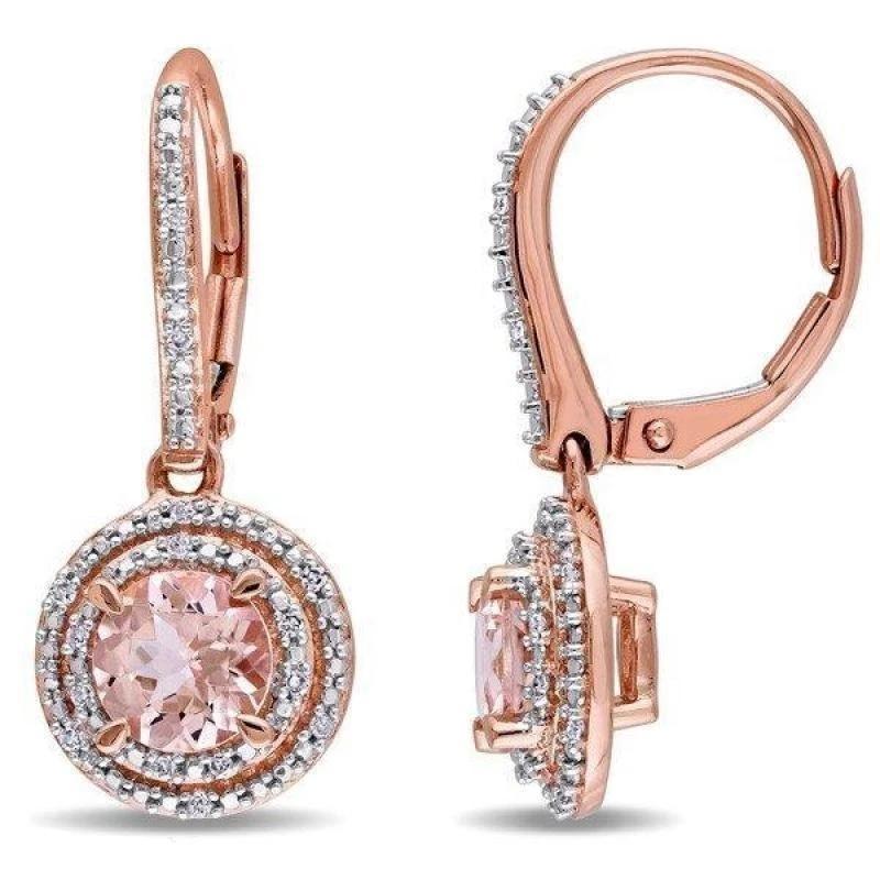 Rose Gold Dangling Designer Earrings Earring