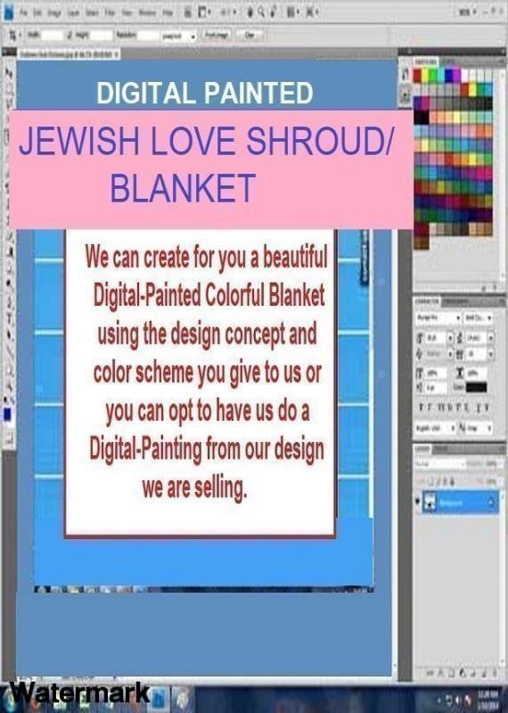 Shroud Burial Blanket-Digital Painted-Jewish Sacred You'll Cherish Love Shroud Burial Blanket - Voiceopin International: Child Abuse Information & Online Shopping Center