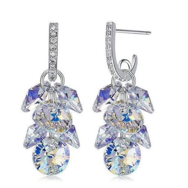 Swarovski Crystals Grape Bunch Designer Drop Earring - Voiceopin International: Child Abuse Information & Online Shopping Center