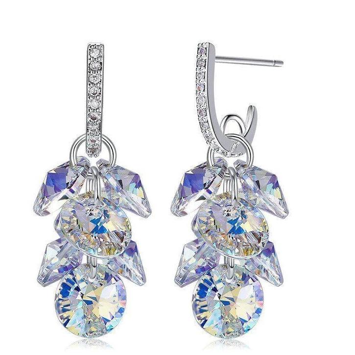 Swarovski Crystals Grape Bunch Designer Drop Earring - Voiceopin International: Child Abuse Information & Online Shopping Center