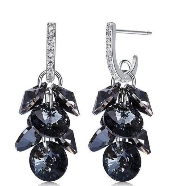 Swarovski Crystals Grape Bunch Designer Drop Earring - Voiceopin International: Child Abuse Information & Online Shopping Center