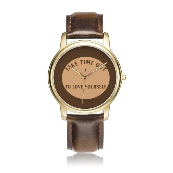 Take Time Out To Love Yourself-Adult Brown / - Diameter 34Mm