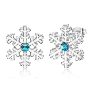 Winter Wonderland Snow Crystal Textured Designer Stud Earring - Voiceopin International: Child Abuse Information & Online Shopping Center